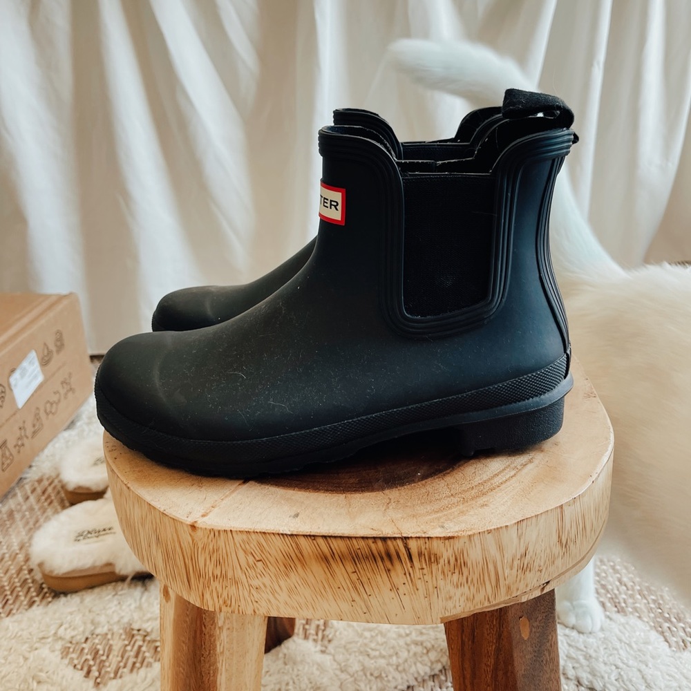 Women's Hunter Original Chelsea Boots in Black